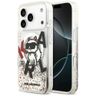 Etui Karl Lagerfeld Liquid Glitter Choupette Logo MagSafe do iPhone 17 Pro przezroczysty na NearMe.pl