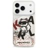 Etui Karl Lagerfeld Liquid Glitter Choupette Logo MagSafe do iPhone 17 Pro przezroczysty na NearMe.pl
