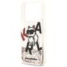 Etui Karl Lagerfeld Liquid Glitter Choupette Logo MagSafe do iPhone 17 Pro przezroczysty na NearMe.pl