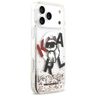 Etui Karl Lagerfeld Liquid Glitter       Choupette Logo MagSafe do iPhone 17 Pro Max przezroczysty na NearMe.pl
