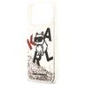 Etui Karl Lagerfeld Liquid Glitter       Choupette Logo MagSafe do iPhone 17 Pro Max przezroczysty na NearMe.pl