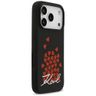 Etui Karl Lagerfeld Silicone Heart Sign Logo MagSafe do iPhone 17 Pro czarny na NearMe.pl