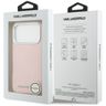 Etui Karl Lagerfeld FW Stamped Karl      MagSafe do iPhone 17 Pro różowy na NearMe.pl