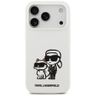 Etui Karl Lagerfeld Silicone K&C Sketch  & Logo MagSafe do iPhone 17 Pro biały na NearMe.pl