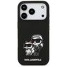 Etui Karl Lagerfeld Silicone K&C Sketch  & Logo MagSafe do iPhone 17 Pro czarny na NearMe.pl