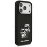Etui Karl Lagerfeld Silicone K&C Sketch  & Logo MagSafe do iPhone 17 Pro czarny na NearMe.pl