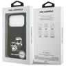 Etui Karl Lagerfeld Silicone K&C Sketch  & Logo MagSafe do iPhone 17 Pro czarny na NearMe.pl