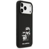 Etui Karl Lagerfeld Silicone K&C Sketch  & Logo MagSafe do iPhone 17 Pro Max czarny na NearMe.pl