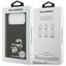 Etui Karl Lagerfeld Silicone K&C Sketch  & Logo MagSafe do iPhone 17 Pro Max czarny na NearMe.pl