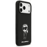 Etui Karl Lagerfeld Silicone Karl Sketch & Logo MagSafe do iPhone 17 Pro Max czarny na NearMe.pl