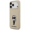 Etui Karl Lagerfeld Silicone Karl Sketch & Logo MagSafe do iPhone 17 Pro Max brązowy na NearMe.pl