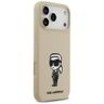 Etui Karl Lagerfeld Silicone Karl Sketch & Logo MagSafe do iPhone 17 Pro Max brązowy na NearMe.pl