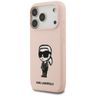 Etui Karl Lagerfeld Silicone Karl Sketch & Logo MagSafe do iPhone 17 Pro Max różowy na NearMe.pl
