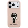 Etui Karl Lagerfeld Silicone Karl Sketch & Logo MagSafe do iPhone 17 Pro Max różowy na NearMe.pl