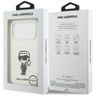 Etui Karl Lagerfeld Silicone Karl Sketch & Logo MagSafe do iPhone 17 Pro biały na NearMe.pl