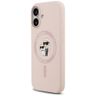 Etui Karl Lagerfeld Silicone             Karl&Choupette Ring MagSafe do iPhone 17 różowy na NearMe.pl