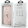 Etui Karl Lagerfeld Silicone             Karl&Choupette Ring MagSafe do iPhone 17 różowy na NearMe.pl