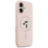 Etui Karl Lagerfeld Silicone             Karl&Choupette Ring MagSafe do iPhone 17 różowy na NearMe.pl