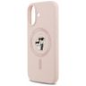 Etui Karl Lagerfeld Silicone             Karl&Choupette Ring MagSafe do iPhone 17 różowy na NearMe.pl