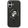 Etui Karl Lagerfeld Silicone             Karl&Choupette Ring MagSafe do iPhone 17 czarny na NearMe.pl