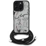 Etui Karl Lagerfeld Crossbody Grained    Pattern & Logo do iPhone 16 Pro szary na NearMe.pl