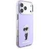 Etui Karl Lagerfeld IML Aquarelle Karl   & Choupette & Logo MagSafe do iPhone 17 Pro Max fioletowy na NearMe.pl