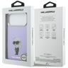 Etui Karl Lagerfeld IML Aquarelle Karl   & Choupette & Logo MagSafe do iPhone 17 Pro Max fioletowy na NearMe.pl