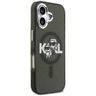Etui Karl Lagerfeld IML Glitter Karl &   Choupette Sketch Logo MagSafe do iPhone 17 czarny na NearMe.pl