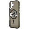 Etui Karl Lagerfeld IML Glitter Karl &   Choupette Sketch Logo MagSafe do iPhone 17 czarny na NearMe.pl