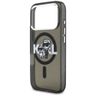 Etui Karl Lagerfeld IML Glitter Karl &   Choupette Sketch Logo MagSafe do iPhone 17 Pro czarny na NearMe.pl