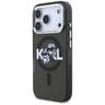 Etui Karl Lagerfeld IML Glitter Karl &   Choupette Sketch Logo MagSafe do iPhone 17 Pro czarny na NearMe.pl