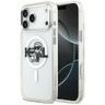 Etui Karl Lagerfeld IML Glitter Karl &   Choupette Sketch Logo MagSafe do iPhone 17 Pro Max przezroczysty na NearMe.pl