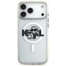 Etui Karl Lagerfeld IML Glitter Karl &   Choupette Sketch Logo MagSafe do iPhone 17 Pro Max przezroczysty na NearMe.pl