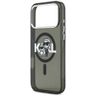 Etui Karl Lagerfeld IML Glitter Karl &   Choupette Sketch Logo MagSafe do iPhone 17 Pro Max czarny na NearMe.pl