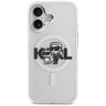 Etui Karl Lagerfeld IML Glitter Karl &   Choupette Sketch Logo MagSafe do iPhone 17 przezroczysty na NearMe.pl