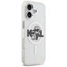 Etui Karl Lagerfeld IML Glitter Karl &   Choupette Sketch Logo MagSafe do iPhone 17 przezroczysty na NearMe.pl
