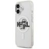 Etui Karl Lagerfeld IML Glitter Karl &   Choupette Sketch Logo MagSafe do iPhone 17 przezroczysty na NearMe.pl