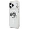 Etui Karl Lagerfeld IML Glitter Karl &   Choupette Sketch Logo MagSafe do iPhone 17 Pro przezroczysty na NearMe.pl