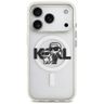 Etui Karl Lagerfeld IML Glitter Karl &   Choupette Sketch Logo MagSafe do iPhone 17 Pro przezroczysty na NearMe.pl