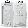 Etui Karl Lagerfeld IML KL Monogram      MagSafe do iPhone 17 Pro Max biały na NearMe.pl