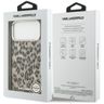 Etui Karl Lagerfeld IML Leopard Pattern  MagSafe do iPhone 17 Pro Max brązowy na NearMe.pl