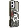 Etui Karl Lagerfeld Liquid Glitter       Choupette Logo MagSafe do iPhone 17 czarny na NearMe.pl