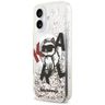 Etui Karl Lagerfeld Liquid Glitter Choupette Logo MagSafe do iPhone 17 przezroczysty na NearMe.pl