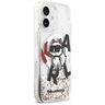 Etui Karl Lagerfeld Liquid Glitter Choupette Logo MagSafe do iPhone 17 przezroczysty na NearMe.pl