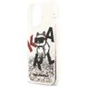 Etui Karl Lagerfeld Liquid Glitter Choupette Logo MagSafe do iPhone 17 przezroczysty na NearMe.pl