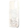 Etui Karl Lagerfeld Liquid Glitter Choupette Logo MagSafe do iPhone 17 przezroczysty na NearMe.pl