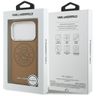 Etui Karl Lagerfeld Point & Metal Logo   MagSafe do iPhone 17 Pro Max brązowy na NearMe.pl