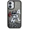 Etui Karl Lagerfeld Liquid Glitter       Choupette Logo do iPhone 16 czarny na NearMe.pl