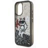 Etui Karl Lagerfeld Liquid Glitter       Choupette Logo do iPhone 16 czarny na NearMe.pl