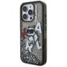 Etui Karl Lagerfeld Liquid Glitter       Choupette Logo do iPhone 16 Pro Max czarny na NearMe.pl